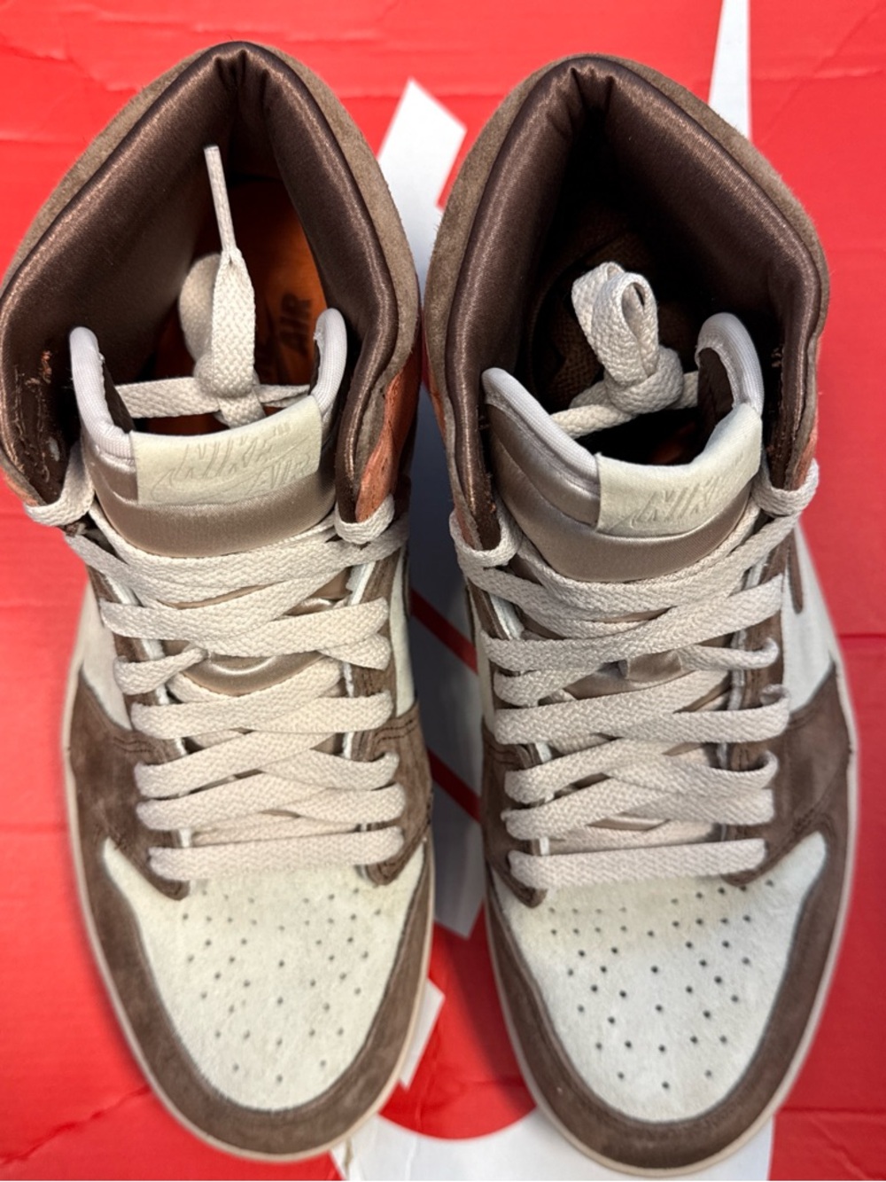 Jordan 1 Retro High OG SP Dusted Clay in Brown, Orange & White - Picture 2 of 6